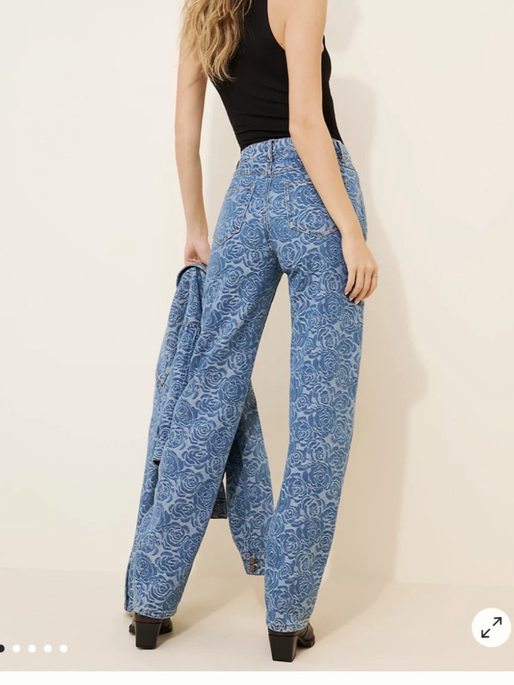 HABITUAL Jacquard Barrel Leg Jeans